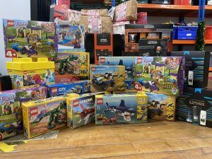 Toys and Hygiene Items Donated to The Brick